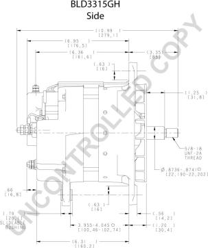 Prestolite Electric BLD3315GH - Генератор vvparts.bg