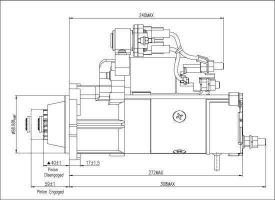 Prestolite Electric M90R3539SE - Стартер vvparts.bg