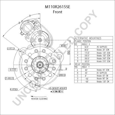 Prestolite Electric M110R2615SE - Стартер vvparts.bg