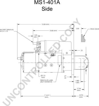 Prestolite Electric MS1-401A - Стартер vvparts.bg