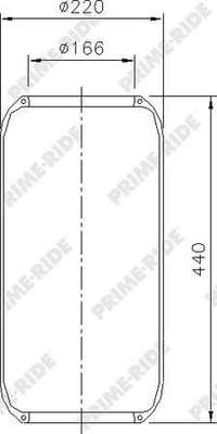 Prime-Ride 8028 - Маншон, въздушно окачване vvparts.bg