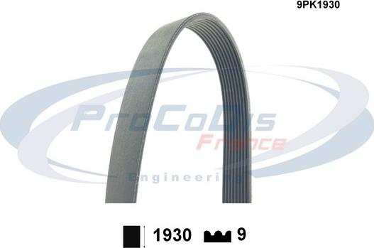 Procodis France 9PK1930 - Пистов ремък vvparts.bg