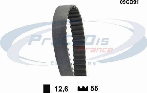 Procodis France KTD9327 - Комплект ангренажен ремък vvparts.bg