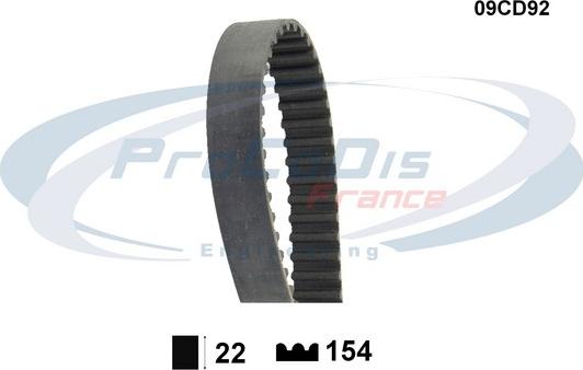 Procodis France 09CD92 - Ангренажен ремък vvparts.bg