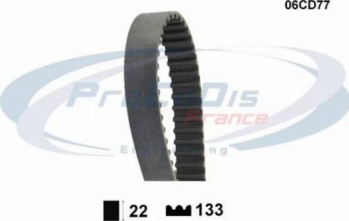 Procodis France KTD1017 - Комплект ангренажен ремък vvparts.bg