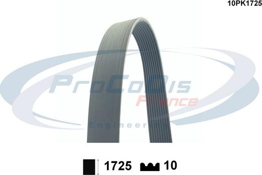 Procodis France 10PK1725 - Пистов ремък vvparts.bg