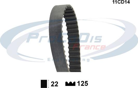 Procodis France 11CD14 - Ангренажен ремък vvparts.bg