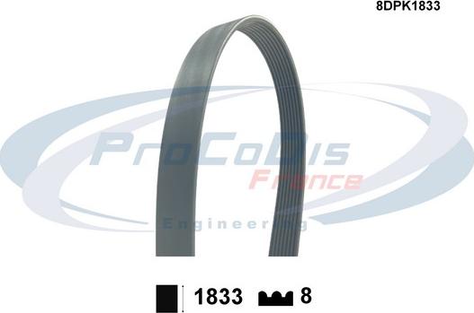 Procodis France 8DPK1833 - Пистов ремък vvparts.bg