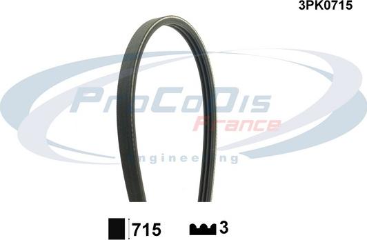 Procodis France 3PK0715 - Пистов ремък vvparts.bg