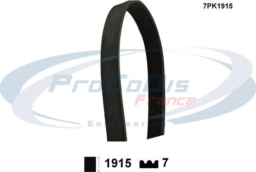 Procodis France 7PK1915 - Пистов ремък vvparts.bg