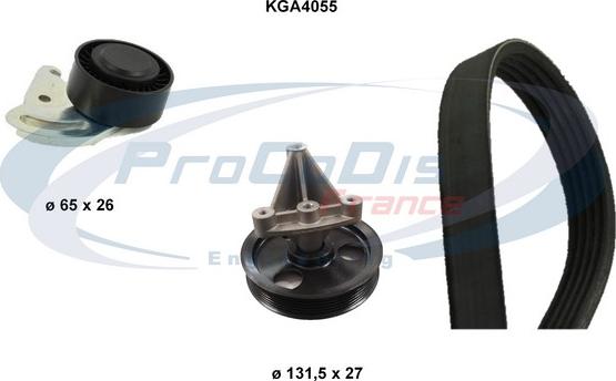 Procodis France KGA4055 - Комплект пистов ремък vvparts.bg