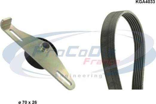 Procodis France KGA4033 - Комплект пистов ремък vvparts.bg