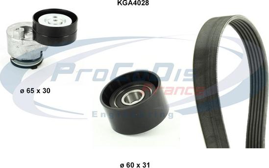 Procodis France KGA4028 - Комплект пистов ремък vvparts.bg