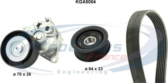 Procodis France KGA5004 - Комплект пистов ремък vvparts.bg