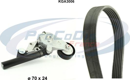 Procodis France KGA3006 - Комплект пистов ремък vvparts.bg