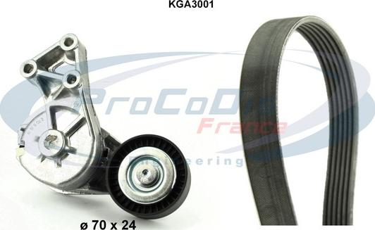 Procodis France KGA3001 - Комплект пистов ремък vvparts.bg