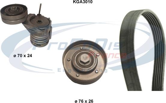 Procodis France KGA3010 - Комплект пистов ремък vvparts.bg