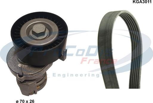 Procodis France KGA3011 - Комплект пистов ремък vvparts.bg