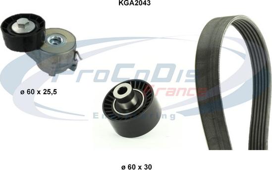 Procodis France KGA2043 - Комплект пистов ремък vvparts.bg