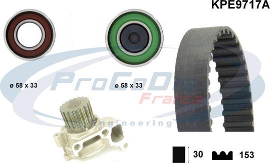 Procodis France KPE9717A - Водна помпа+ к-кт ангренажен ремък vvparts.bg