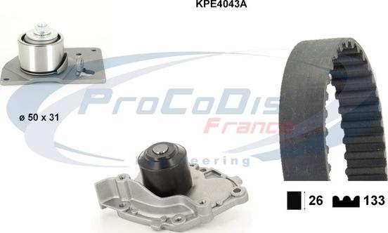 Procodis France KPE4043A - Водна помпа+ к-кт ангренажен ремък vvparts.bg