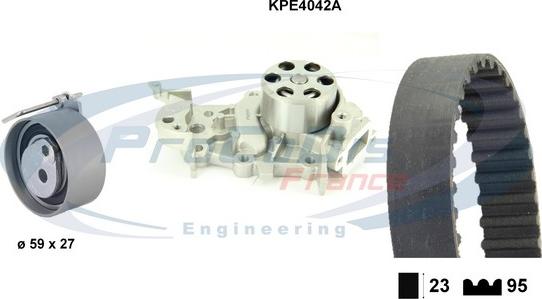 Procodis France KPE4042A - Водна помпа+ к-кт ангренажен ремък vvparts.bg