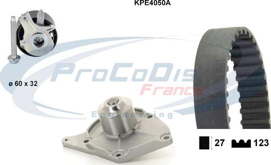 Procodis France KPE4050A - Водна помпа+ к-кт ангренажен ремък vvparts.bg