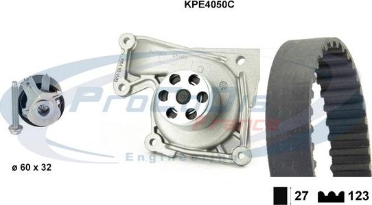 Procodis France KPE4050C - Водна помпа+ к-кт ангренажен ремък vvparts.bg