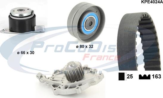 Procodis France KPE4024A - Водна помпа+ к-кт ангренажен ремък vvparts.bg