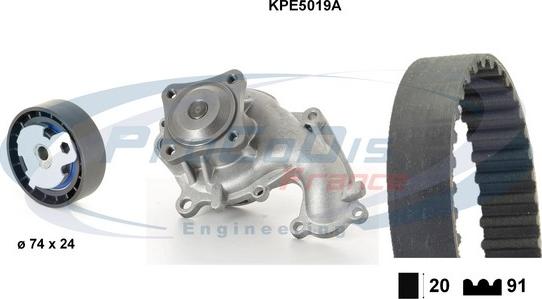 Procodis France KPE5019A - Водна помпа+ к-кт ангренажен ремък vvparts.bg