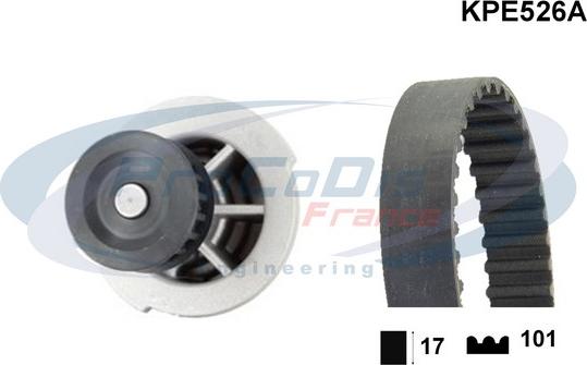 Procodis France KPE526A - Водна помпа+ к-кт ангренажен ремък vvparts.bg