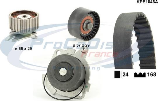 Procodis France KPE1046A - Водна помпа+ к-кт ангренажен ремък vvparts.bg