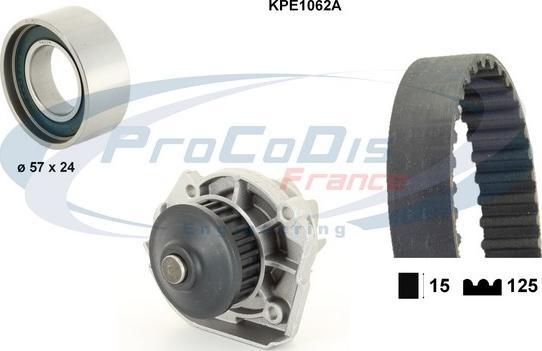 Procodis France KPE1062A - Водна помпа+ к-кт ангренажен ремък vvparts.bg