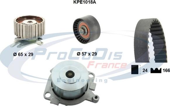 Procodis France KPE1018A - Водна помпа+ к-кт ангренажен ремък vvparts.bg