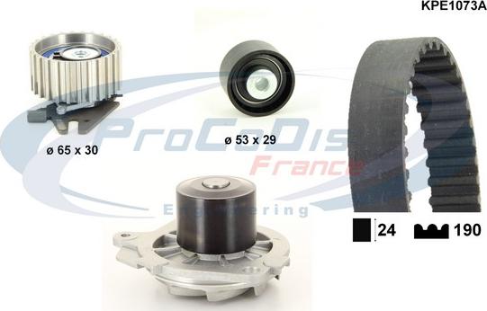 Procodis France KPE1073A - Водна помпа+ к-кт ангренажен ремък vvparts.bg