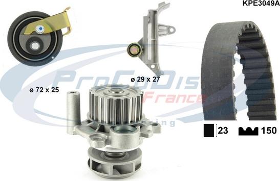 Procodis France KPE3049A - Водна помпа+ к-кт ангренажен ремък vvparts.bg