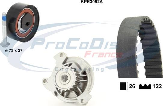 Procodis France KPE3052A - Водна помпа+ к-кт ангренажен ремък vvparts.bg