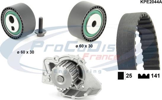 Procodis France KPE2044A - Водна помпа+ к-кт ангренажен ремък vvparts.bg