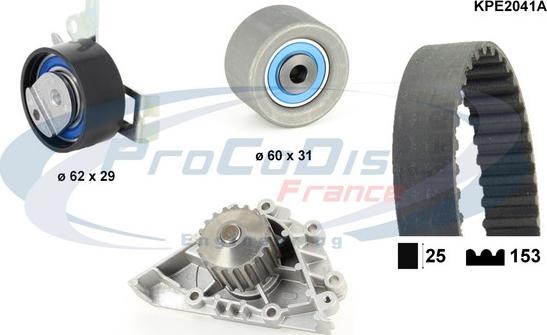 Procodis France KPE2041A - Водна помпа+ к-кт ангренажен ремък vvparts.bg