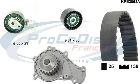 Procodis France KPE2053A - Водна помпа+ к-кт ангренажен ремък vvparts.bg