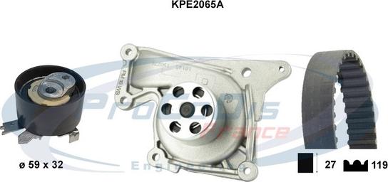 Procodis France KPE2065A - Водна помпа+ к-кт ангренажен ремък vvparts.bg