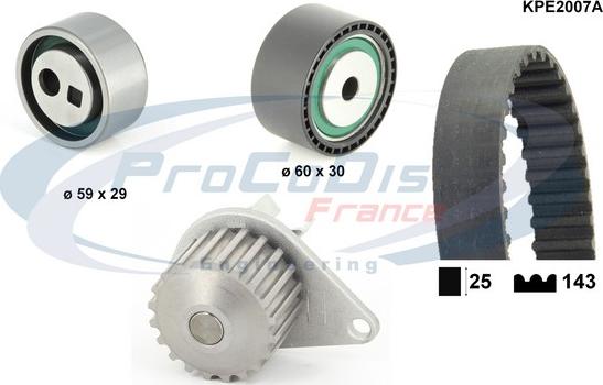 Procodis France KPE2007A - Водна помпа+ к-кт ангренажен ремък vvparts.bg