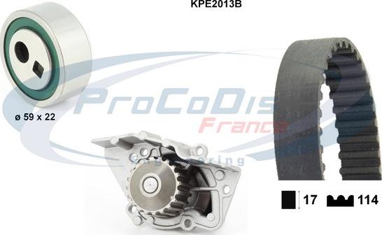 Procodis France KPE2013B - Водна помпа+ к-кт ангренажен ремък vvparts.bg