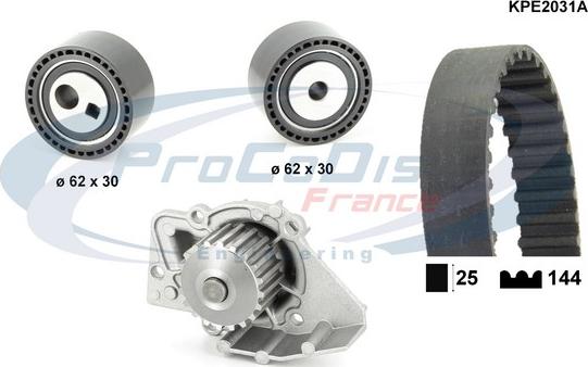 Procodis France KPE2031A - Водна помпа+ к-кт ангренажен ремък vvparts.bg