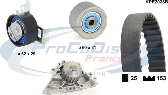 Procodis France KPE2033B - Водна помпа+ к-кт ангренажен ремък vvparts.bg