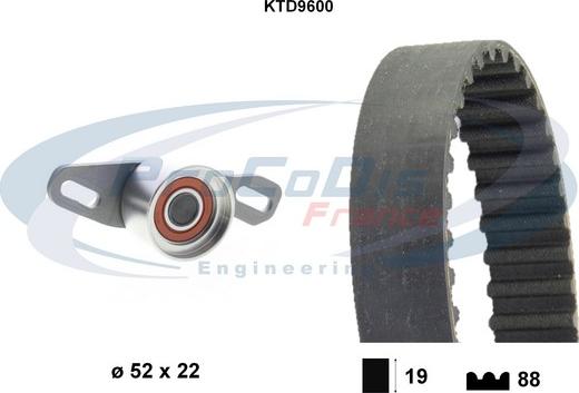 Procodis France KTD9600 - Комплект ангренажен ремък vvparts.bg