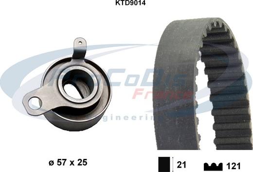 Procodis France KTD9014 - Комплект ангренажен ремък vvparts.bg