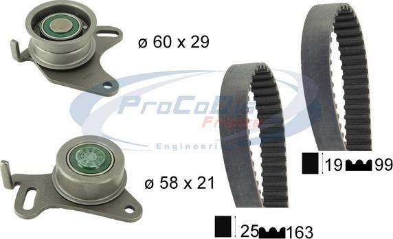 Procodis France KTD9312 - Комплект ангренажен ремък vvparts.bg