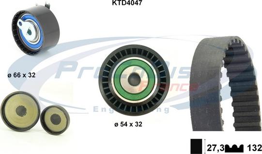 Procodis France KTD4047 - Комплект ангренажен ремък vvparts.bg