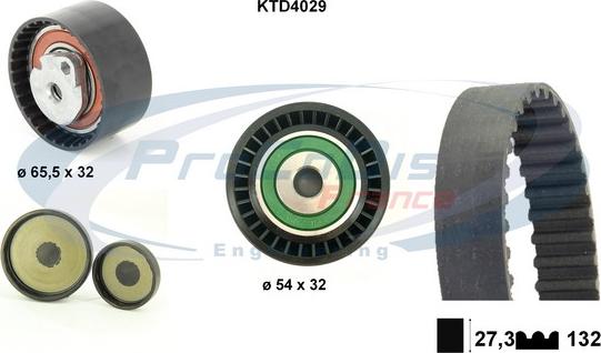 Procodis France KTD4029 - Комплект ангренажен ремък vvparts.bg